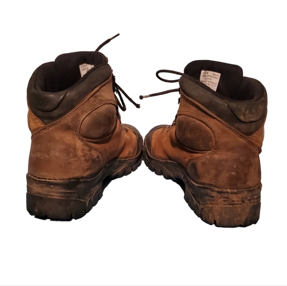 Vasque Brown Leather Lace-Up Ankle Hiking Boots Men's Size 9M - Picture 5 of 9